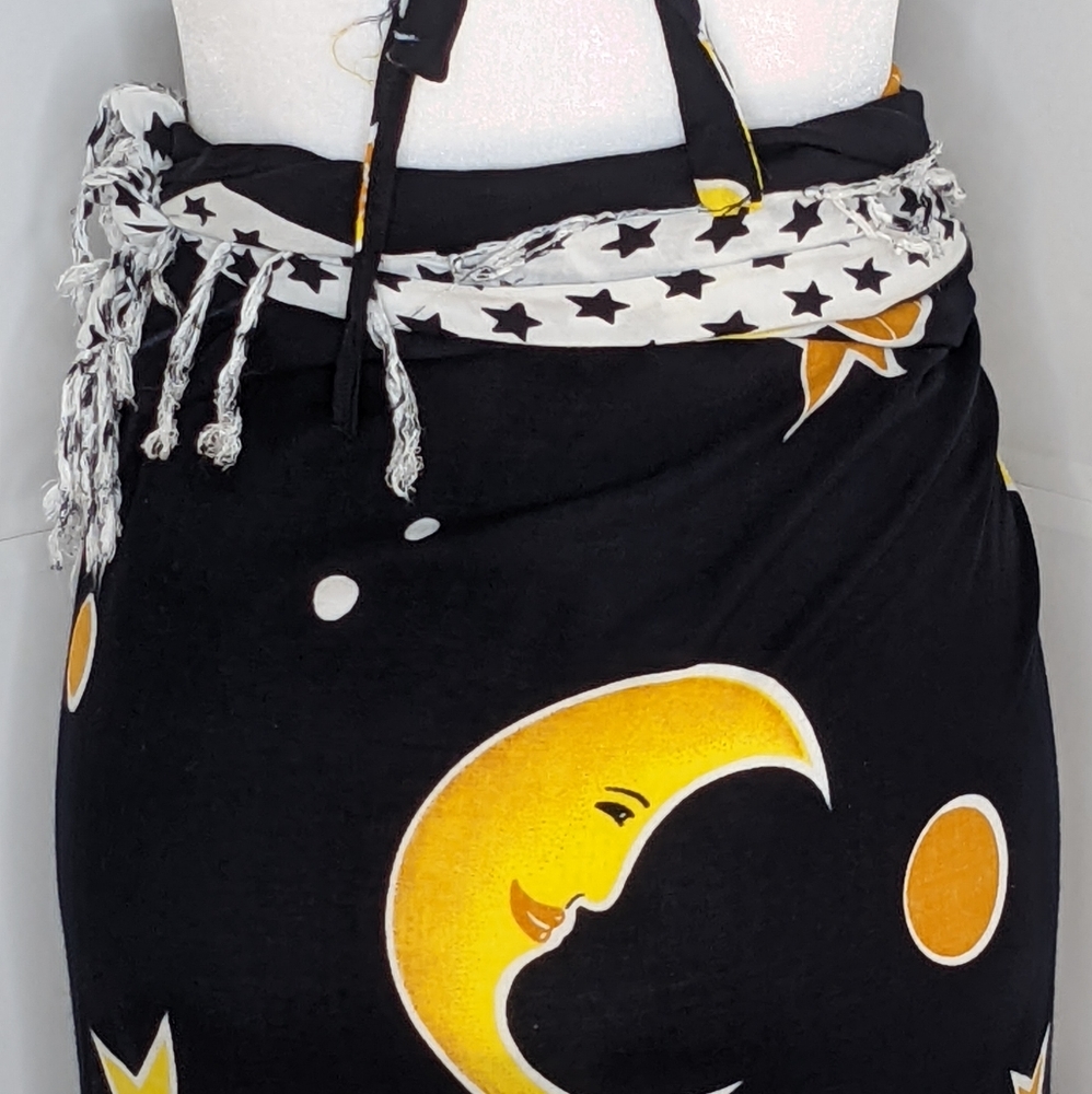 ๐ Rama EUC 4-in-one celestial skirt Sarong coverup crop halter top dress Small - Picture 9 of 17